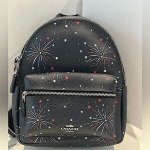COACH MINI CHARLIE FIREWORK AMERICANA NWOT